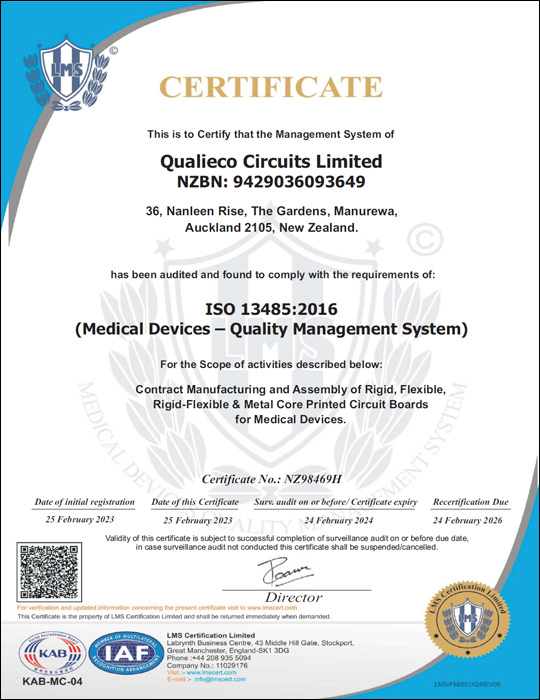 ISO Certificate - New Zealand